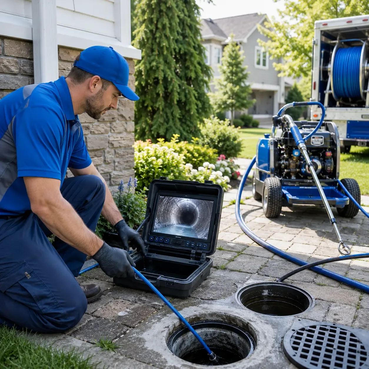 Outdoor drain cleaning professionals serving East Berlin, CT