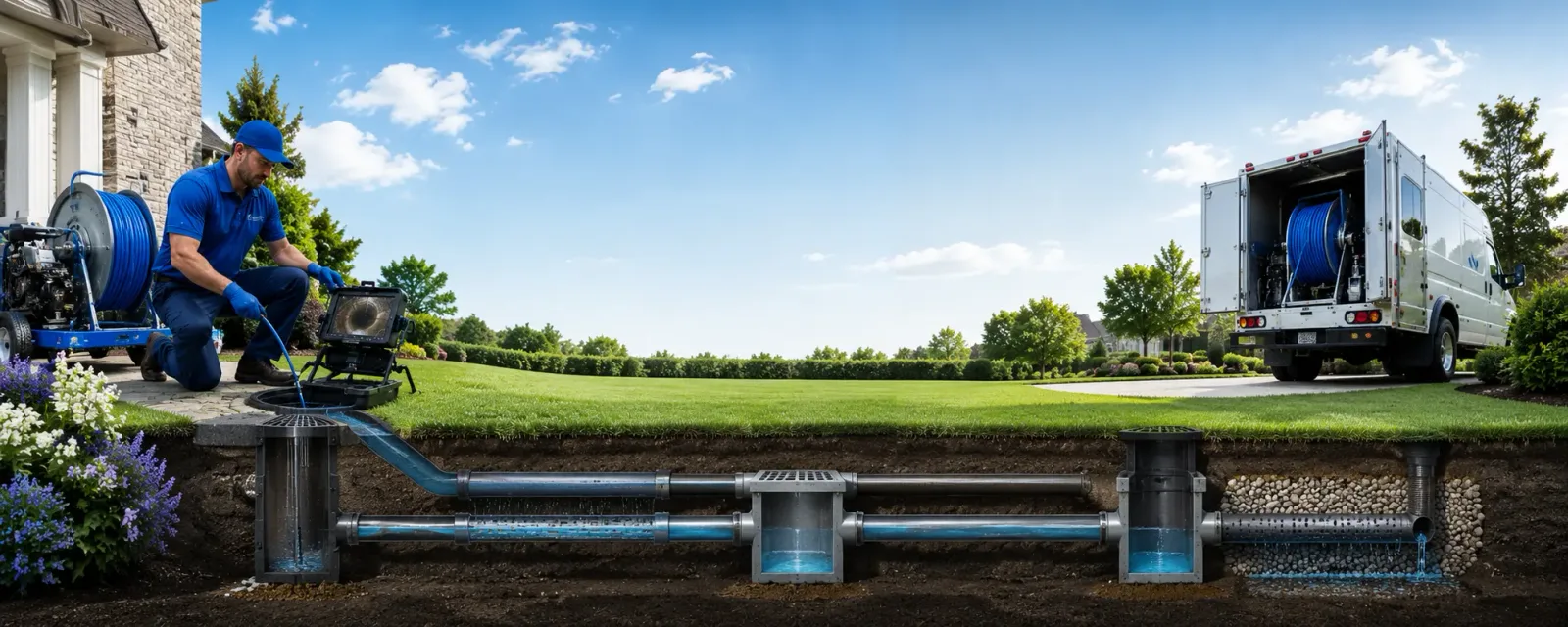 Outdoor drain cleaning information for East Berlin, CT